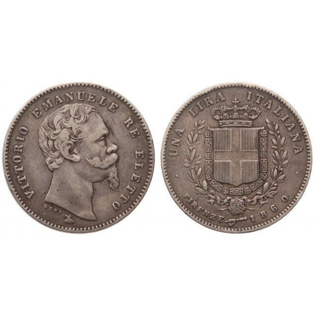 1 Lira 1860 2° tipo