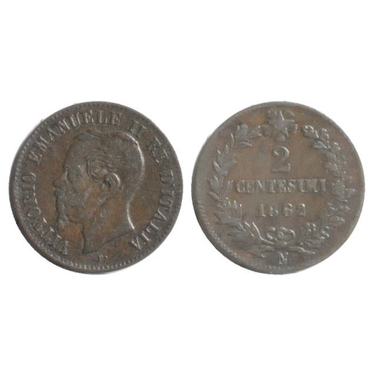 2 Centesimi 1862 Zecca di Milano