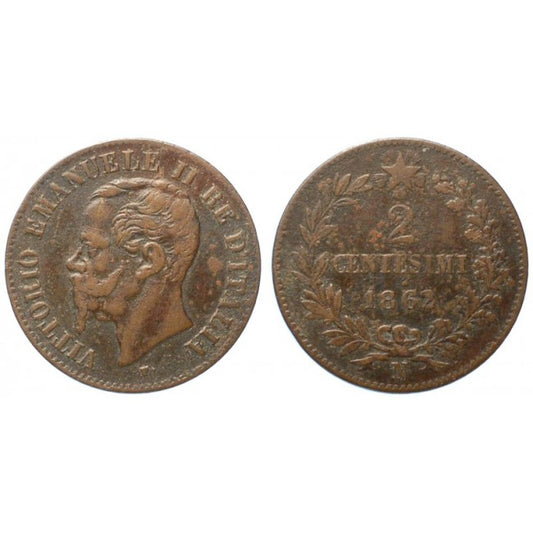 2 Centesimi 1862 Zecca di Napoli