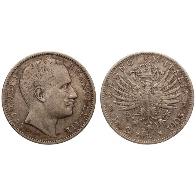 2 Lire 1905 Aquila Sabauda