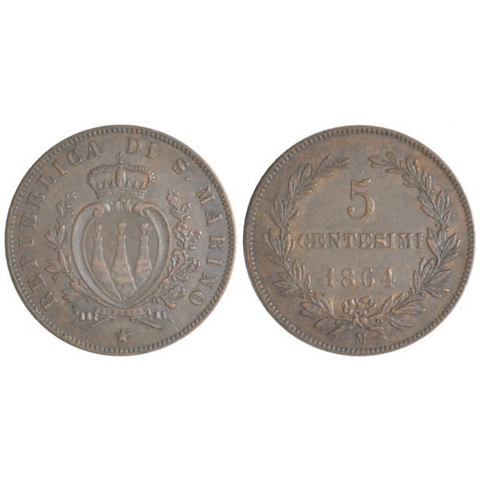 5 Centesimi 1864