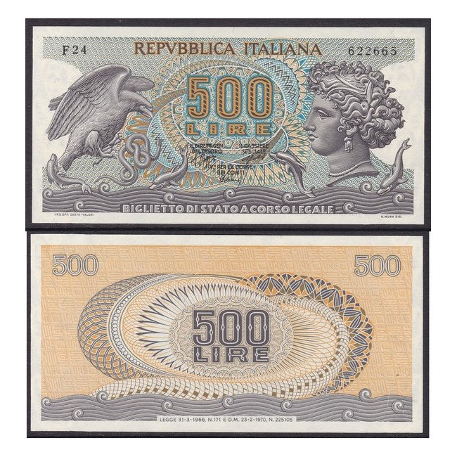 500 Lire 1970 Aretusa