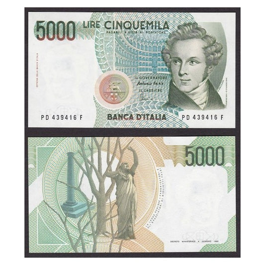 5.000 Lire 1996 Italia Vincenzo Bellini