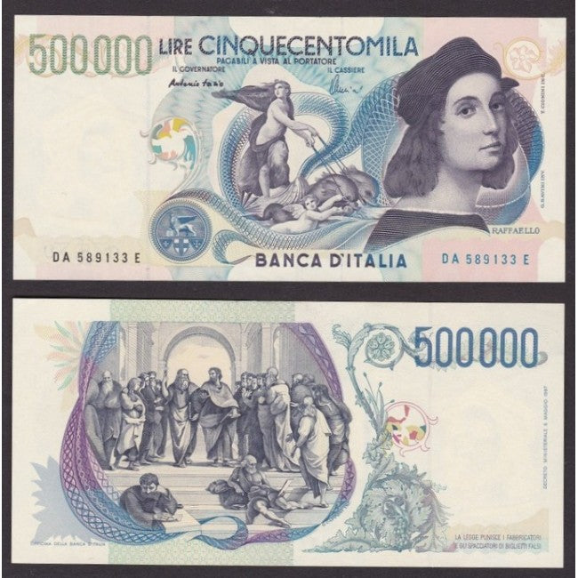 500.000 Lire 1997 Raffaello Sanzio