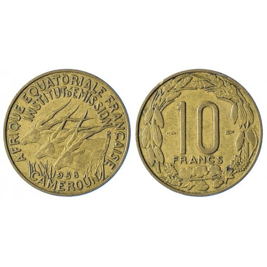 Africa Equatoriale francese 10 Francs 1958