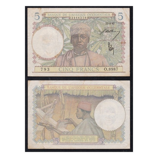 Africa occidentale 5 Francs 1942