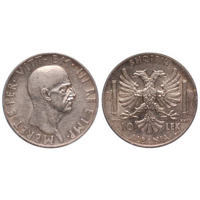 Albania 10 Lek 1939 XVII