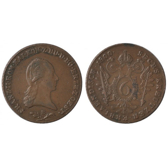 Austria 6 Kreuzer 1800