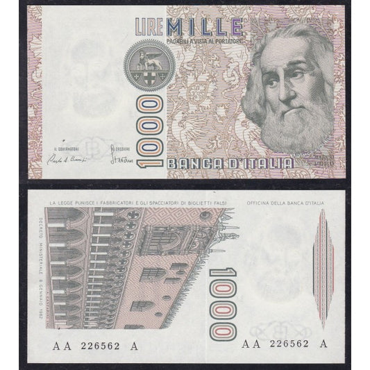 Biglietti di banca 1.000 Lire 1982 Marco Polo (tripla A)