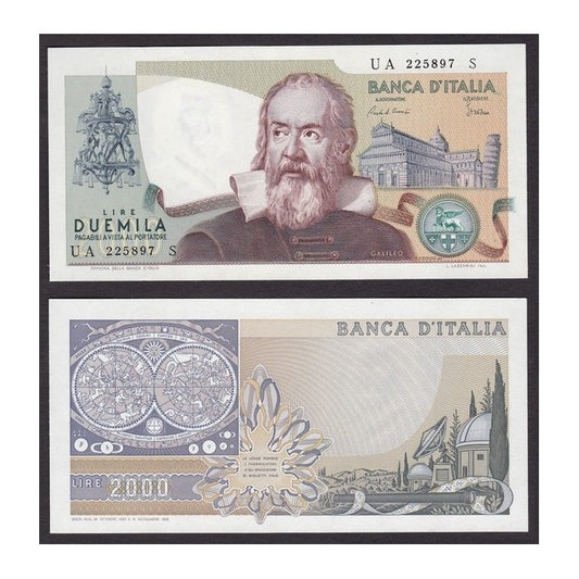 Biglietti di banca 2.000 Lire 1983 Galileo Galilei