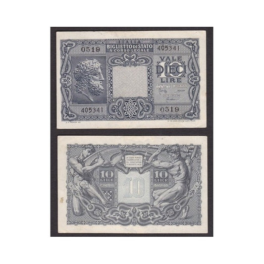 Biglietti di stato 10 Lire 1944 Giove