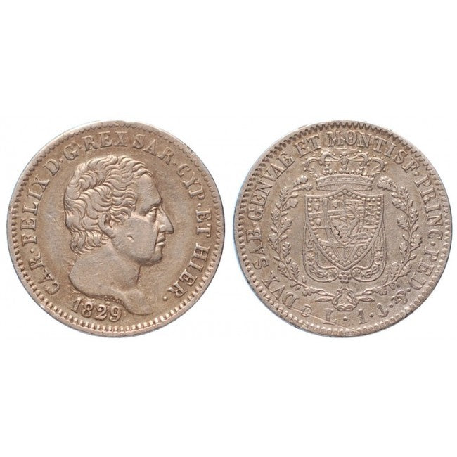 Carlo Felice - 1 Lira 1829