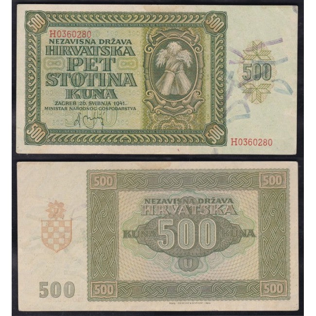 Croazia 500 Kuna 1941