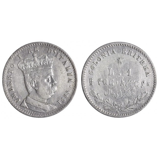 Eritrea 1 Lira 1891 - 2/10 di Tallero