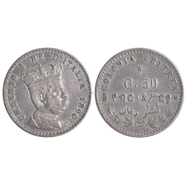 Eritrea 50 Centesimi 1890 - 1/10 di Tallero