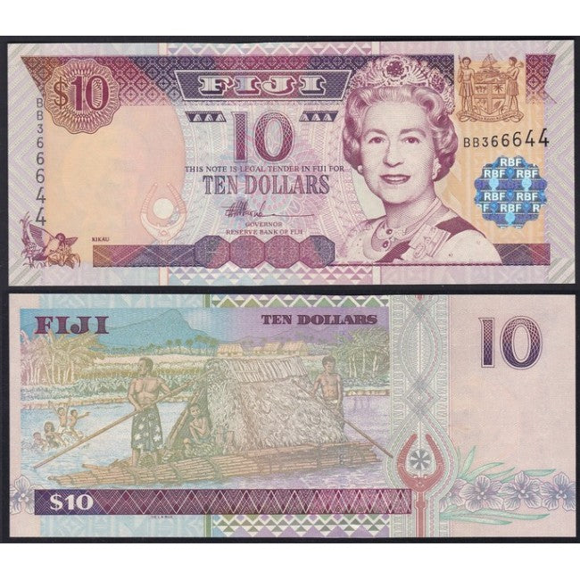 Fiji 10 Dollars 2002