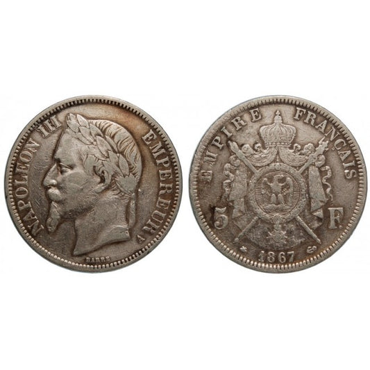 Francia 5 Francs 1867