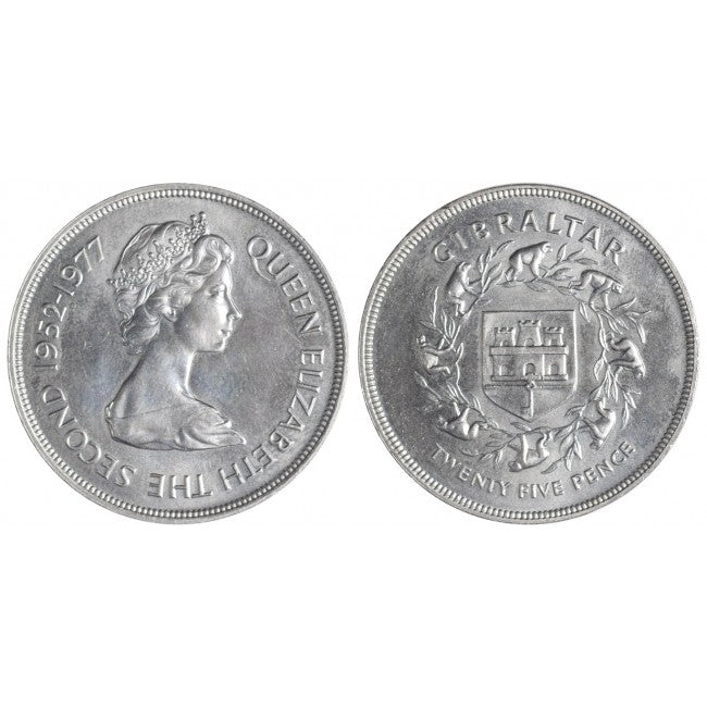 Gibilterra 25 Pence 1977