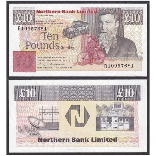 Irlanda del nord 10 Pounds 1989