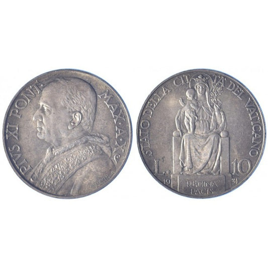 Pio XI (1929-1938) 10 Lire 1931 X