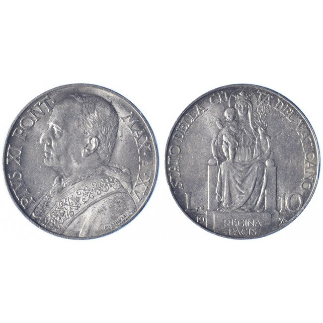 Pio XI (1929-1938) 10 Lire 1936 XV