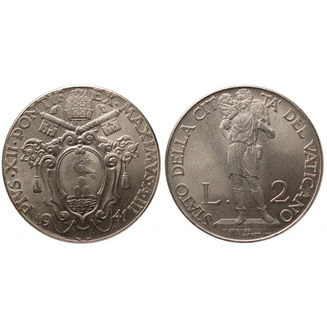 Pio XII (1939-1958) 2 Lire 1941 III