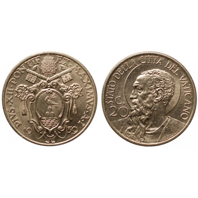 Pio XII (1939-1958) 20 Centesimi 1939 I