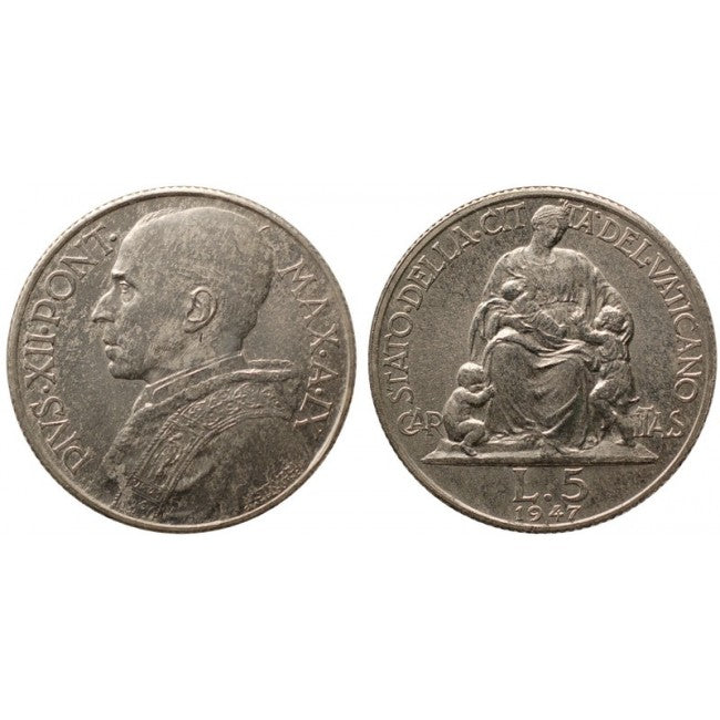 Pio XII (1939-1958) 5 Lire 1947 IX