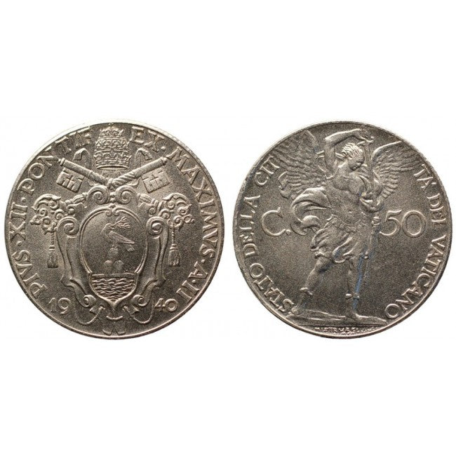 Pio XII (1939-1958) 50 Centesimi 1940 II