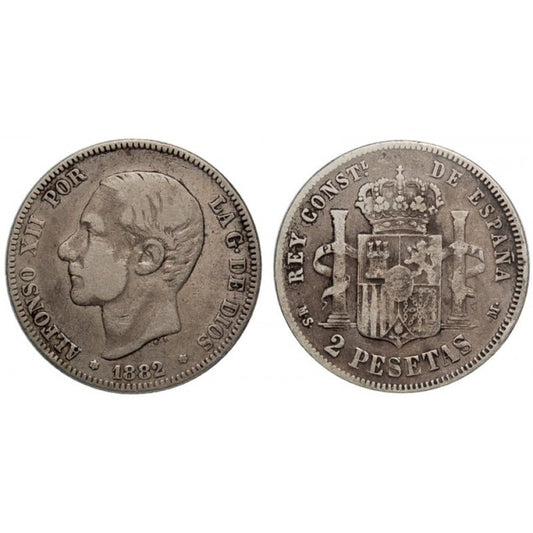 Spagna  2 Pesetas 1882