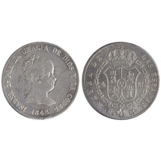 Spagna 4 Reales 1848