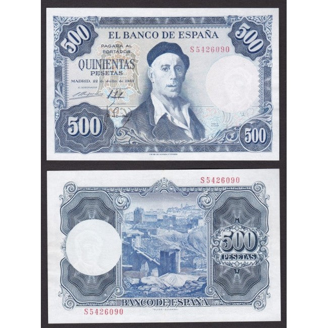 Spagna 500 Pesetas 1954