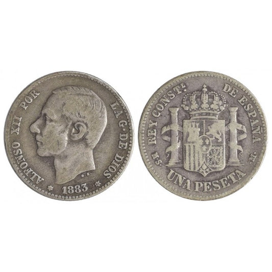 Spagna Peseta 1883