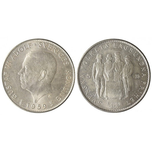 Svezia 5 Kronor 1959