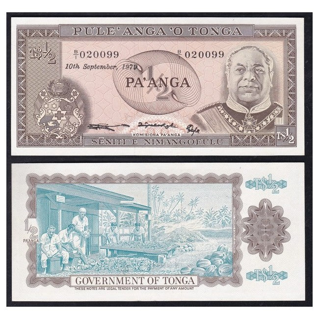 Tonga 1/2 Pa'anga 1979