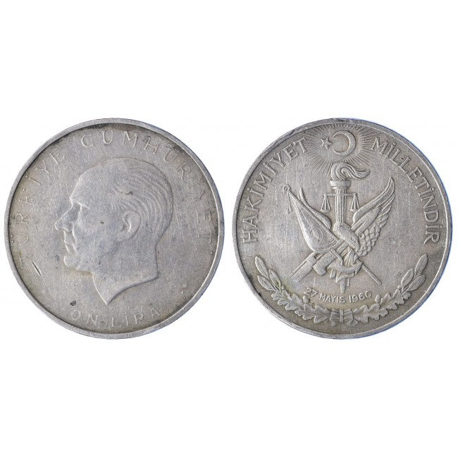 Turchia 10 Lira 1960