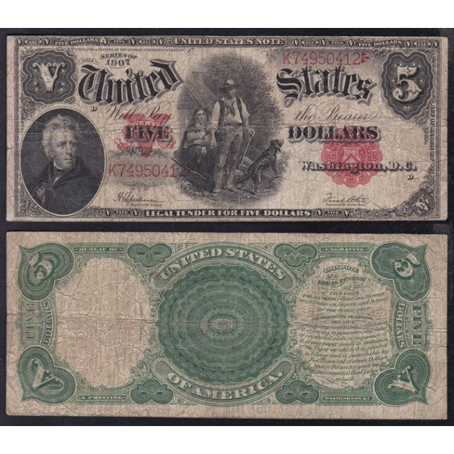 USA Five Dollars 1907