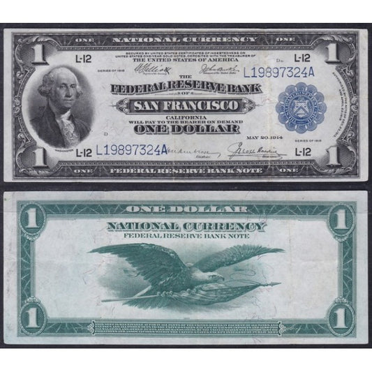 USA One Dollar 1914