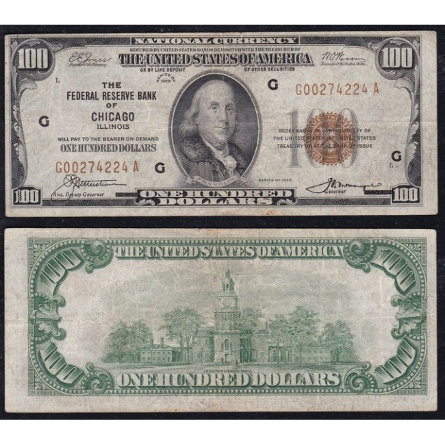 USA One hundred Dollars 1929