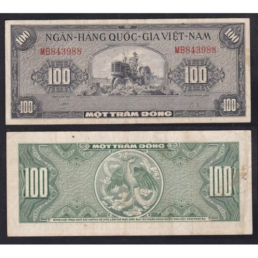 Viet Nam del sud 100 Dong 1955