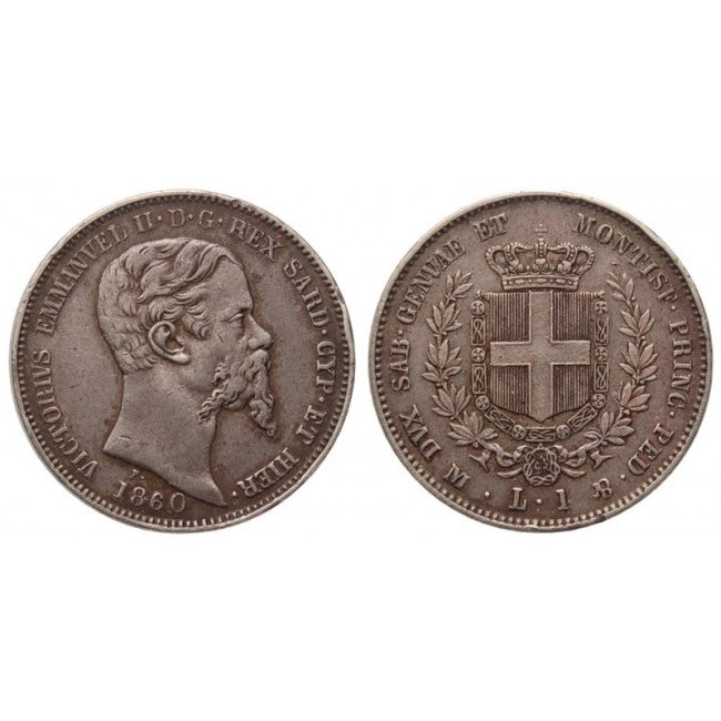 Vittorio Emanuele II - 1 Lira 1860