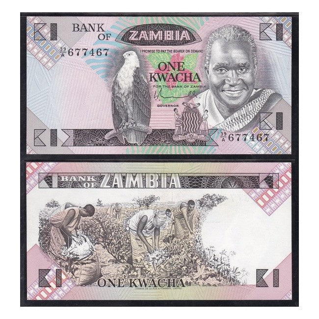 Zambia 1 Kwacha 1980-88