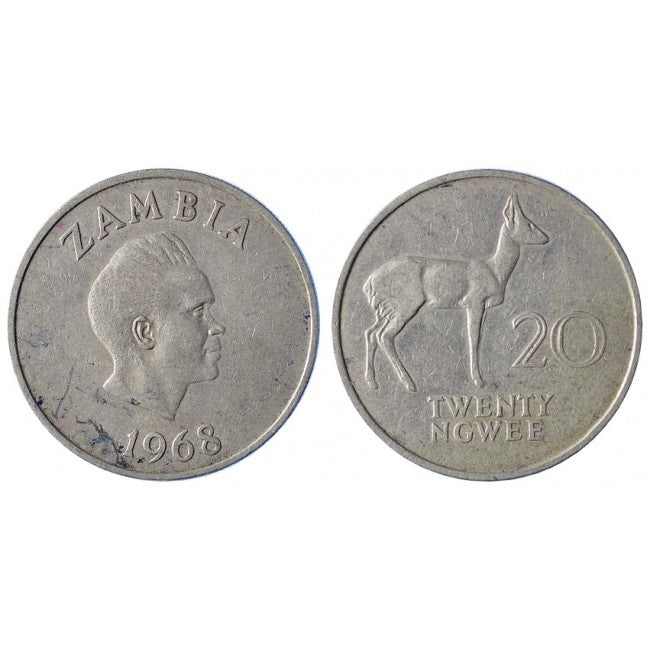 Zambia 20 Ngwee1968