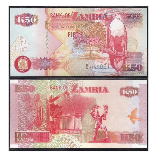 Zambia 50 Kwacha 1992